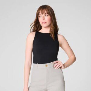 SPANXsmooth Jersey Boatneck Tank Classic Black (Brand New)